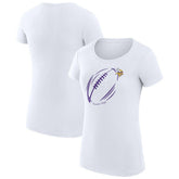 Minnesota Vikings G-III 4Her by Carl Banks Women's Super-Slim Fit Lightweight Subtle Football T-Shirt - White T-shirts