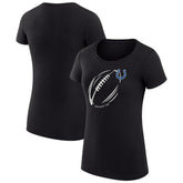 Indianapolis Colts G-III 4Her by Carl Banks Women's Super-Slim Fit Lightweight Subtle Football T-Shirt - Black T-shirts