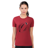 Houston Texans G-III 4Her by Carl Banks Women's Super-Slim Fit Lightweight Subtle Football T-Shirt - Red T-shirts