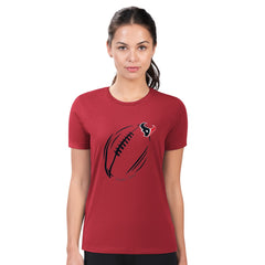 Houston Texans G-III 4Her by Carl Banks Women's Super-Slim Fit Lightweight Subtle Football T-Shirt - Red T-shirts