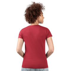 Houston Texans G-III 4Her by Carl Banks Women's Super-Slim Fit Lightweight Subtle Football V-Neck T-Shirt - Red T-shirts