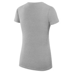Baltimore Ravens G-III 4Her by Carl Banks Women's Super-Slim Fit Lightweight Collage Team V-Neck T-Shirt - Heather Gray T-shirts