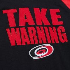 Carolina Hurricanes Mitchell & Ness Legendary Slub Raglan Long Sleeve T-Shirt - Black/Red | US 202122438