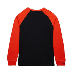 Philadelphia Flyers Mitchell & Ness Legendary Slub Raglan Long Sleeve T-Shirt - Black/Orange | US 202122442