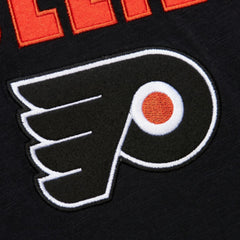 Philadelphia Flyers Mitchell & Ness Legendary Slub Raglan Long Sleeve T-Shirt - Black/Orange | US 202122442