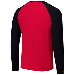 Detroit Red Wings Mitchell & Ness Legendary Slub Raglan Long Sleeve T-Shirt - Red/Black | US 202122443