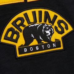 Boston Bruins Mitchell & Ness Legendary Slub Raglan Long Sleeve T-Shirt - Black/Gold | US 202122446
