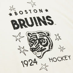 Boston Bruins Mitchell & Ness Women's Logo 3.0 Pullover Sweatshirt - Cream | US 202122451