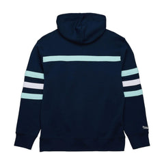 Seattle Kraken Mitchell & Ness Head Coach Slogan Pullover Hoodie - Navy | US 202122467