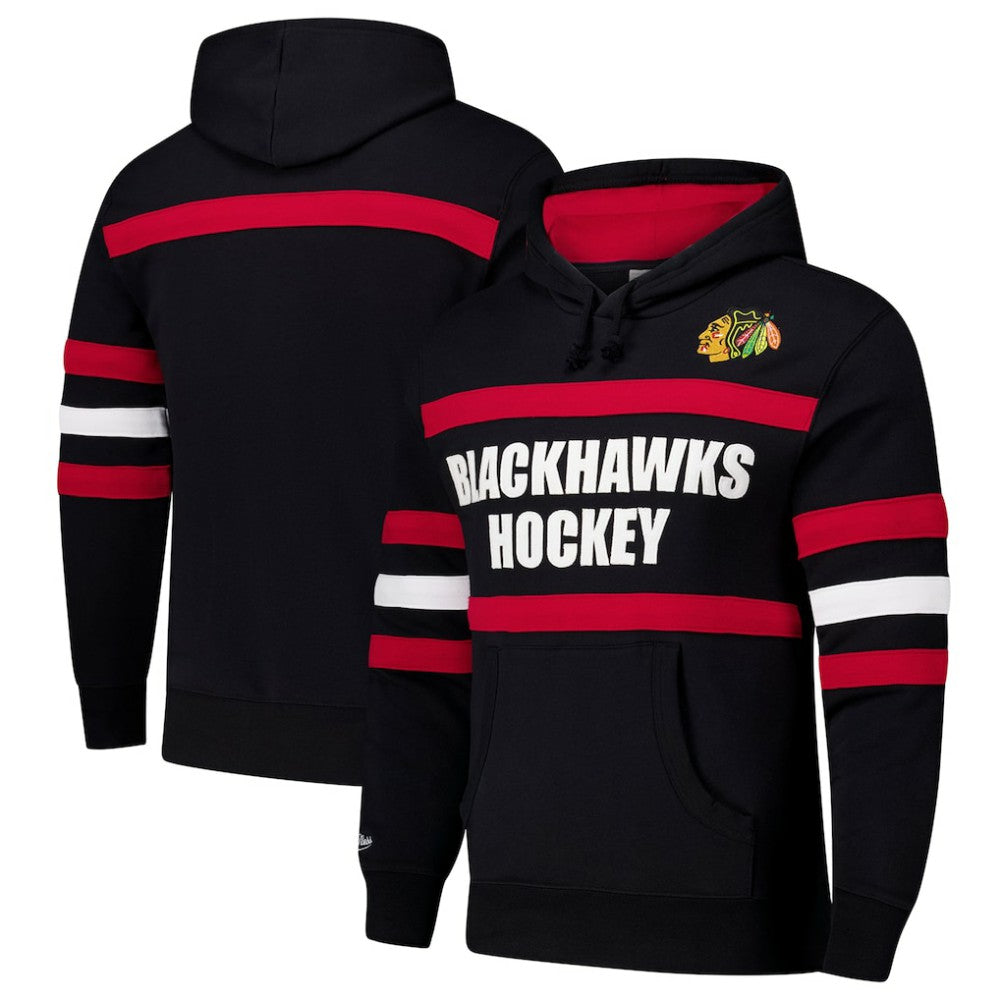 Chicago Blackhawks Mitchell & Ness Head Coach Slogan Pullover Hoodie - Black | US 202122468