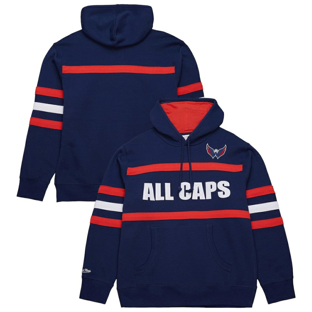 Washington Capitals Mitchell & Ness Head Coach Slogan Pullover Hoodie - Navy | US 202122469