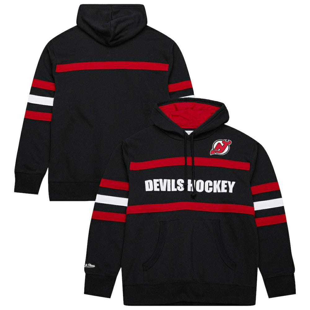 New Jersey Devils Mitchell & Ness Head Coach Slogan Pullover Hoodie - Black | US 202122470