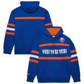 New York Islanders Mitchell & Ness Head Coach Slogan Pullover Hoodie - Royal | US 202122475