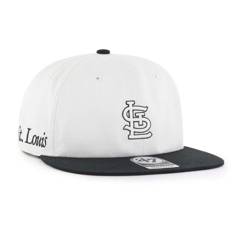St. Louis Cardinals '47 Foundation Captain Snapback Hat - White/Black Hats