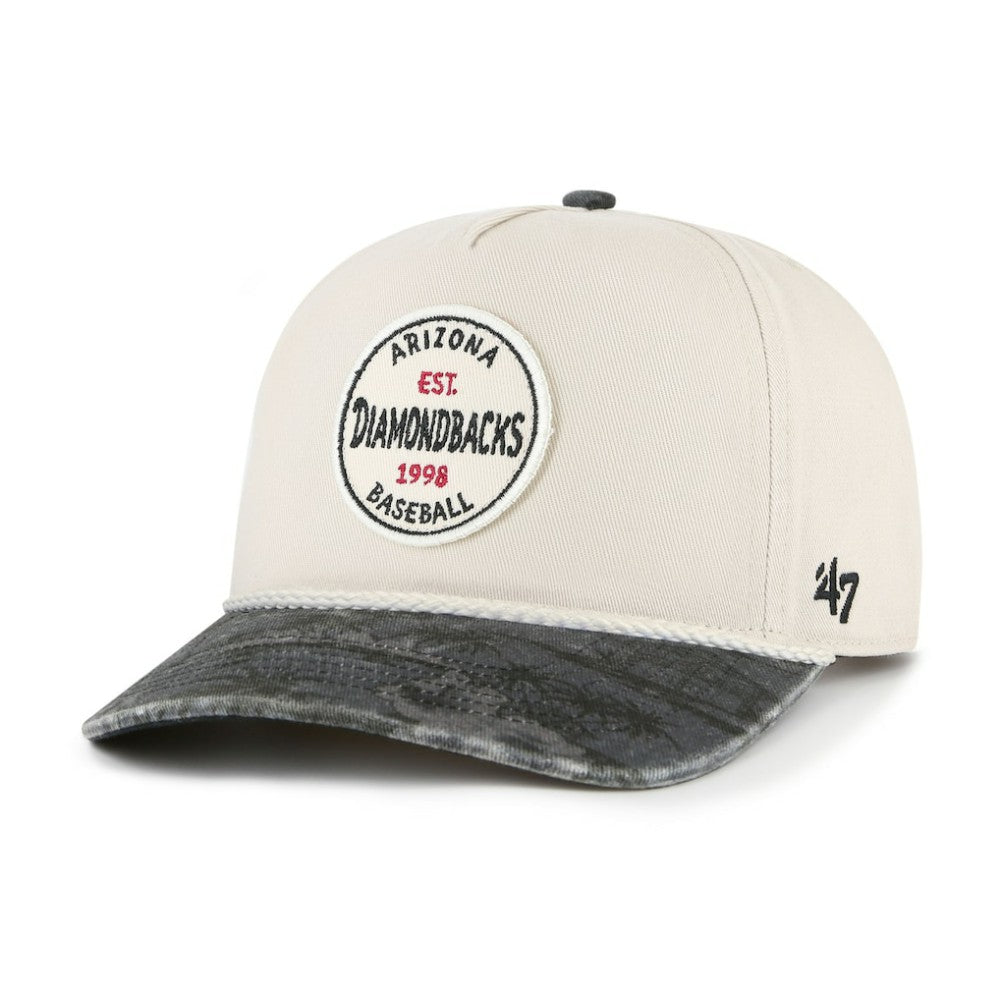 Arizona Diamondbacks '47 Fiji Rope Hitch Adjustable Hat - Cream/Black Hats