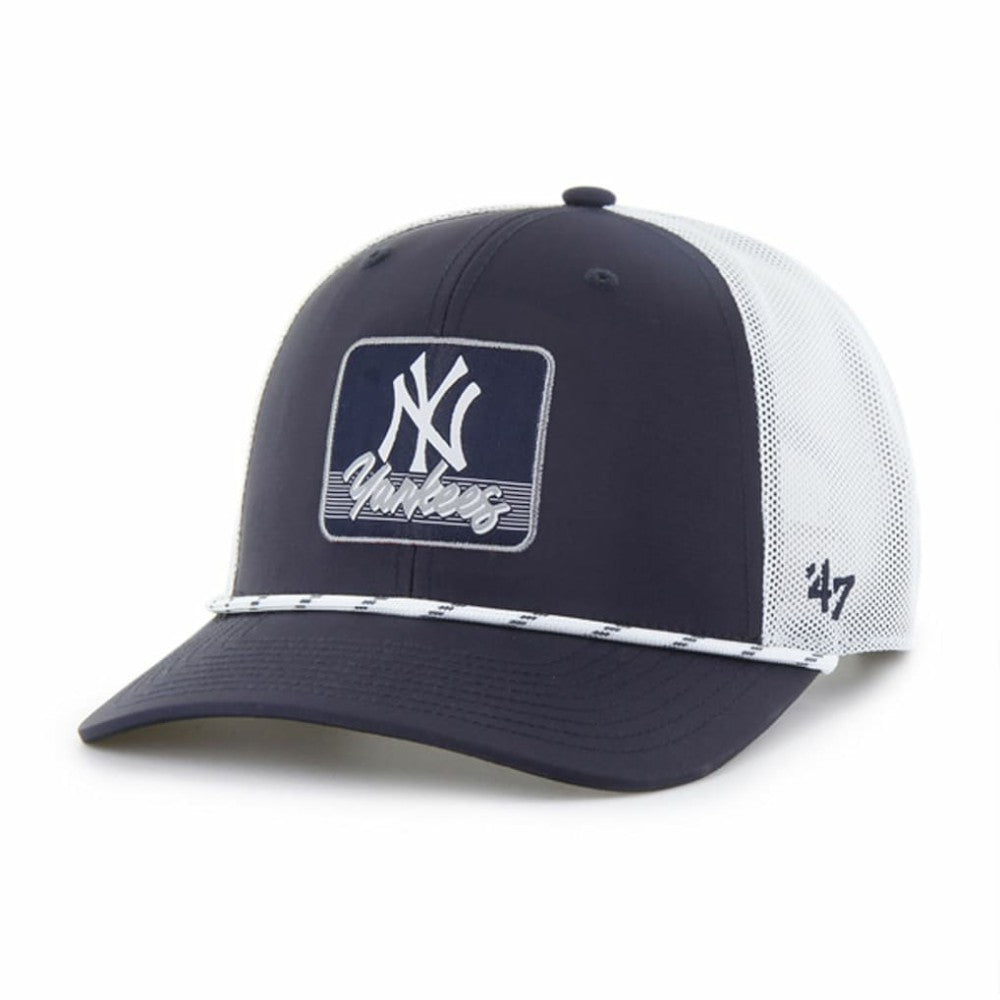 New York Yankees '47 Scratch Adjustable Trucker Hat - Navy/White Hats