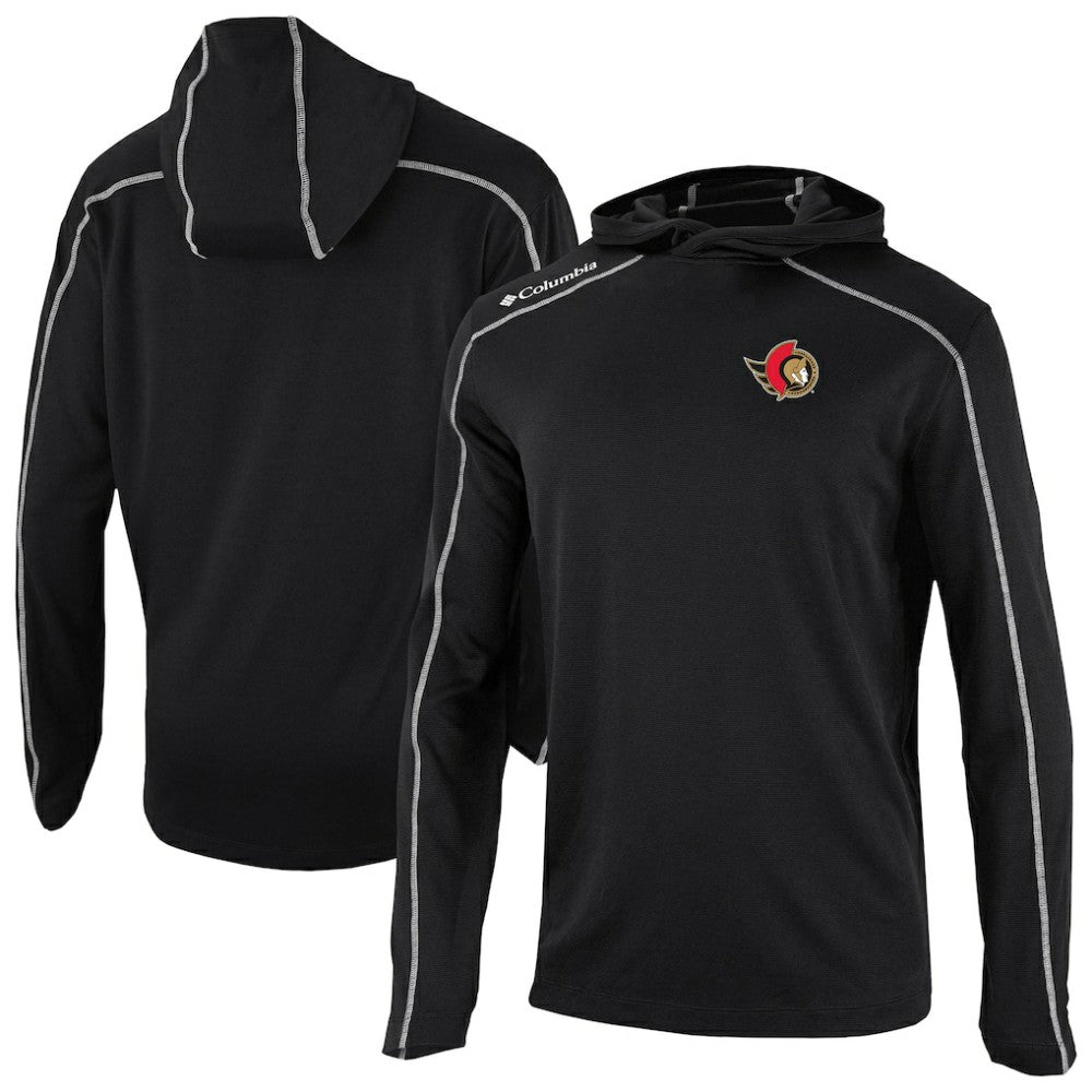 Ottawa Senators Columbia Shotgun Omni-Wick Pullover Hoodie - Black | US 202128409