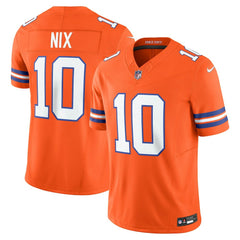 Bo Nix Denver Broncos Vapor F.U.S.E. Limited Jersey - Orange Jerseys