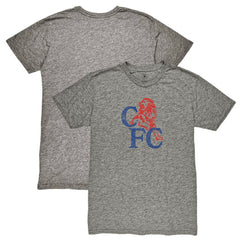 Chelsea 1863FC Retro '86 Badge Vintage Tri-Blend T-Shirt Heather Gray