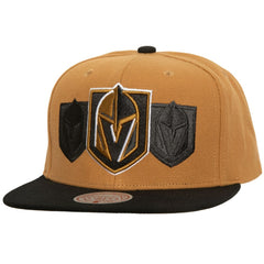 Vegas Golden Knights Mitchell & Ness Soul Triple Up Snapback Hat - Gold | US 202134820