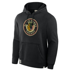 Chicago Blackhawks Fanatics Decades Collection Tradition Hoodie - Black | US 202135573