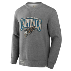 Washington Capitals Fanatics Decades Collection Legendary Fleece Pullover Sweatshirt - Heather Gray | US 202135608