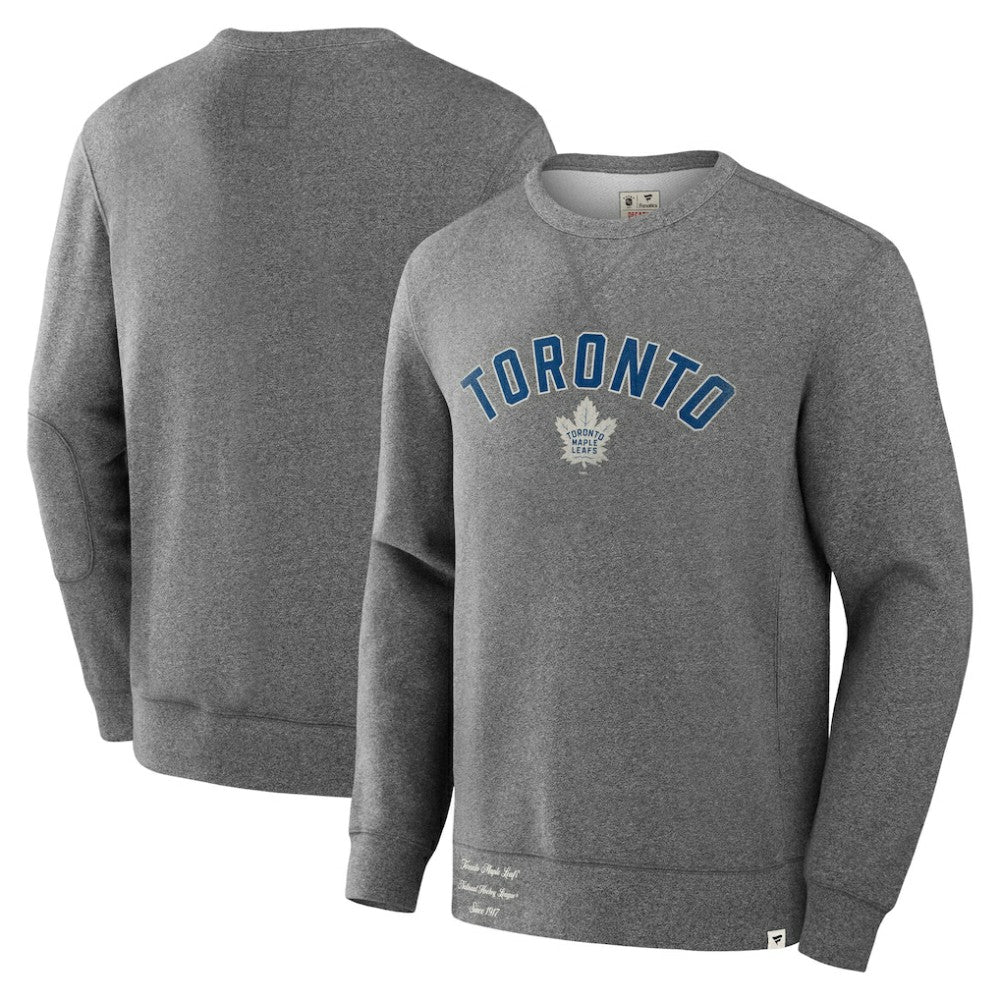 Toronto Maple Leafs Fanatics Decades Collection Legendary Fleece Pullover Sweatshirt - Heather Gray | US 202135610