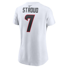 C.J. Stroud Houston Texans Women's Player Name & Number T-Shirt - White T-shirts