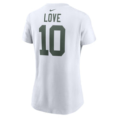 Jordan Love Green Bay Packers Women's Player Name & Number T-Shirt - White T-shirts