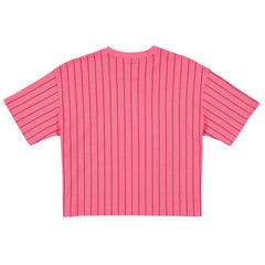 Miami Marlins New Era Women's 2025 City Connect Pinstripe T-Shirt - Pink T-shirts