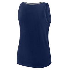 Dallas Cowboys Logo Athletic Women's Plus Size Stellar Win V-Neck Tank Top - Navy Tops