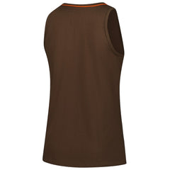 Cleveland Browns Logo Athletic Women's Plus Size Stellar Win V-Neck Tank Top - Brown Tops