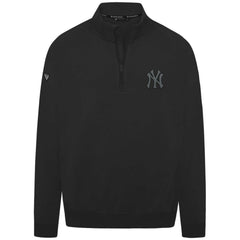 New York Yankees Levelwear Murray Nightfall Quarter-Zip Top - Black Tops
