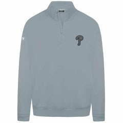 Philadelphia Phillies Levelwear Murray Nightfall Quarter-Zip Top - Gray Tops