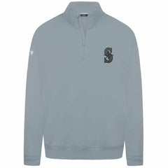 Seattle Mariners Levelwear Murray Nightfall Quarter-Zip Top - Gray Tops