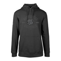 Washington Nationals Levelwear Podium Abyssal Pullover Hoodie - Black Hoodies