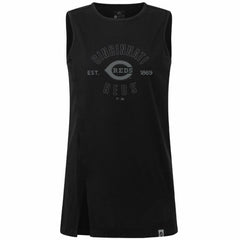 Cincinnati Reds Levelwear Women's Influx Abyssal Tank Top - Black Tanks
