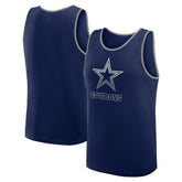 Dallas Cowboys Logo Athletic Unmatched Success Tank Top - Navy Tops
