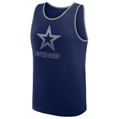 Dallas Cowboys Logo Athletic Unmatched Success Tank Top - Navy Tops