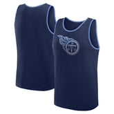 Tennessee Titans Logo Athletic Unmatched Success Tank Top - Navy Tops
