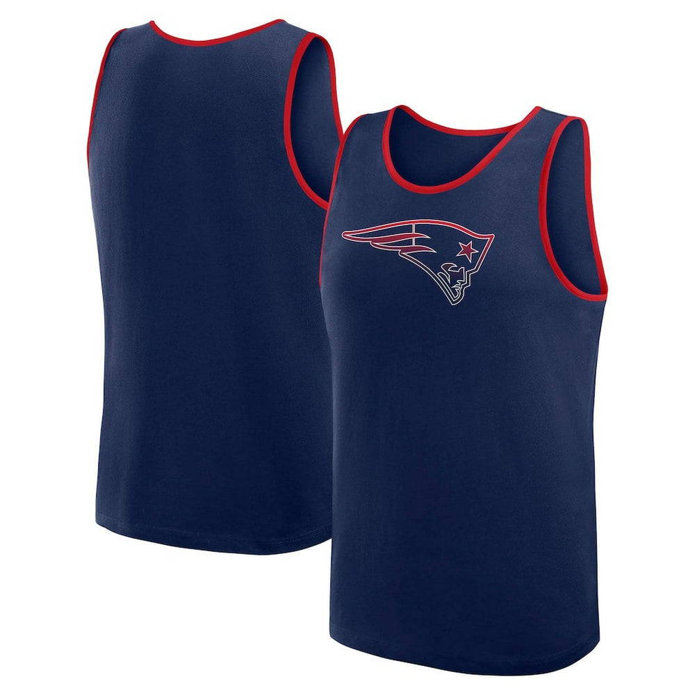 New England Patriots Logo Athletic Unmatched Success Tank Top - Navy Tops