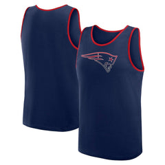 New England Patriots Logo Athletic Unmatched Success Tank Top - Navy Tops