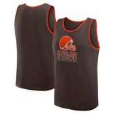 Cleveland Browns Logo Athletic Unmatched Success Tank Top - Brown Tops