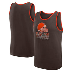 Cleveland Browns Logo Athletic Unmatched Success Tank Top - Brown Tops
