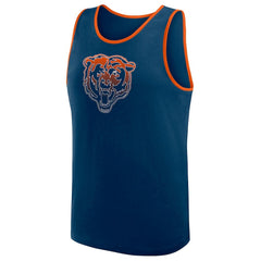 Chicago Bears Logo Athletic Unmatched Success Tank Top - Navy Tops