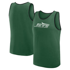 New York Jets Logo Athletic Unmatched Success Tank Top - Green Tops