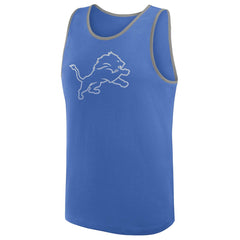 Detroit Lions Logo Athletic Unmatched Success Tank Top - Blue Tops