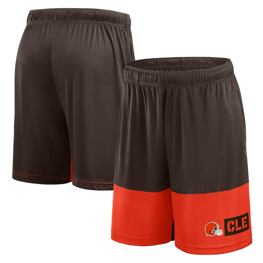 Cleveland Browns Logo Athletic Best of the Best Shorts - Brown Shorts
