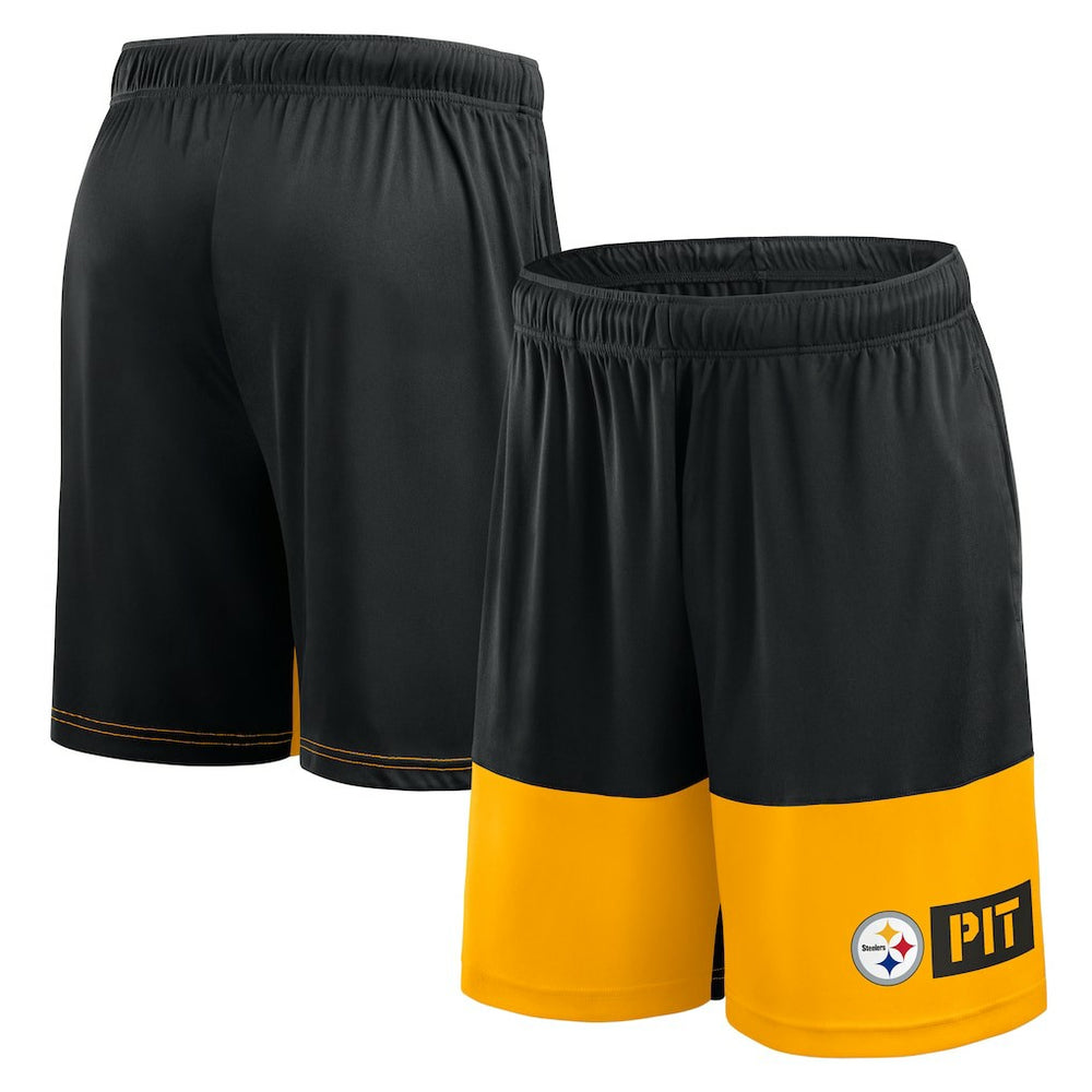 Pittsburgh Steelers Logo Athletic Best of the Best Shorts - Black Shorts