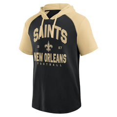 New Orleans Saints Logo Athletic Prime Hoodie T-Shirt - Black Hoodies
